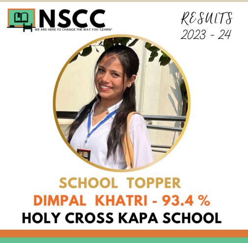 Dimpal Khatri school topper 93.4%
