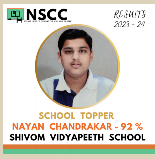 Nayan Chandrakar school topper 92%