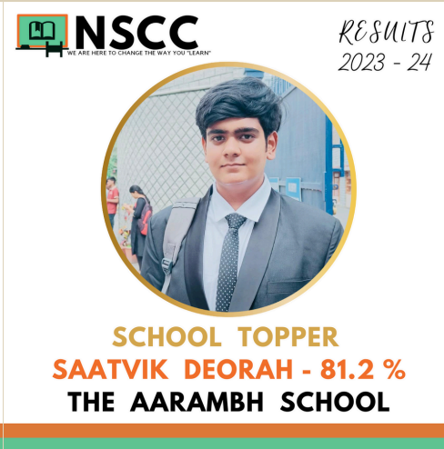 Saatvik Deorah school topper 81.2%
